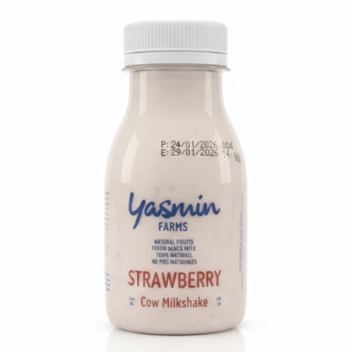 البان حليب بقري فراولة بلاستيك 180مل