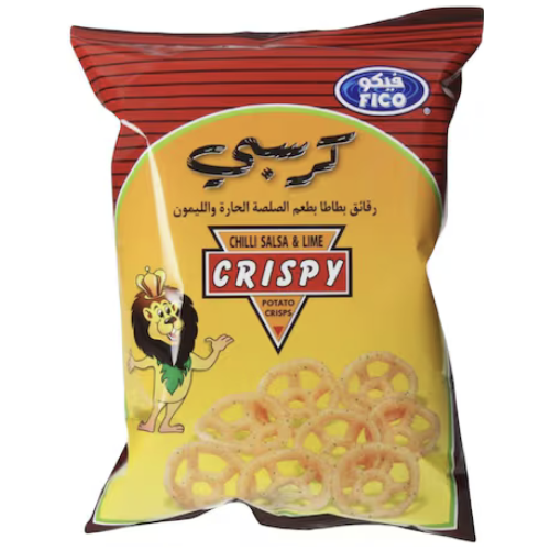 بطاطا كرسبي بطعم صلصه الحار والليمون 18 جم فيكو