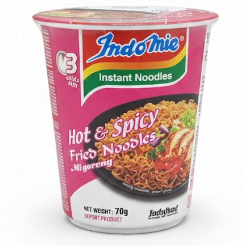 نودلز طبيعية اندونيسي بنكهة حارة كوب 70 جرام  اندومي