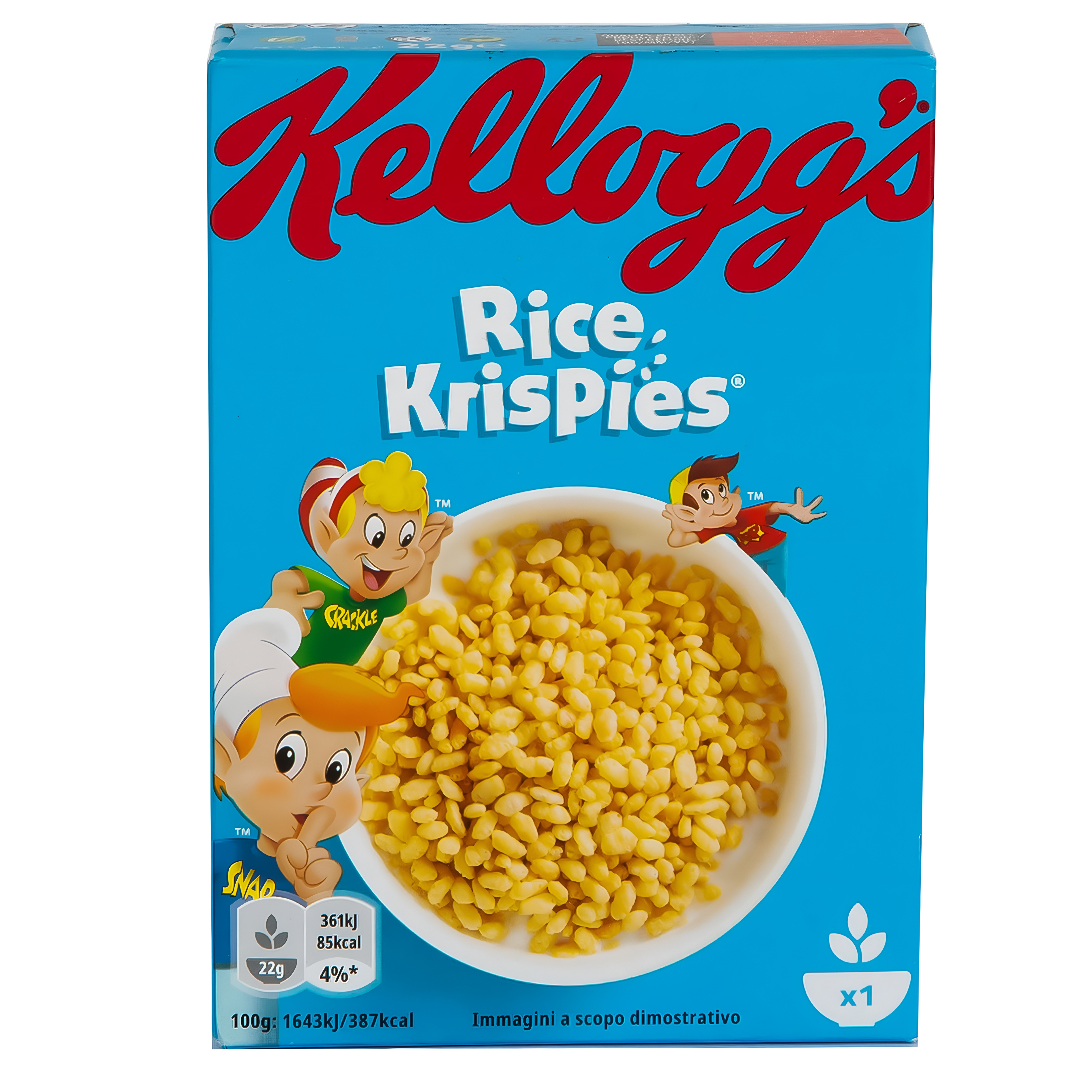 حبوب إفطار رايس كريسبيز من كيلوجز، 22 جم