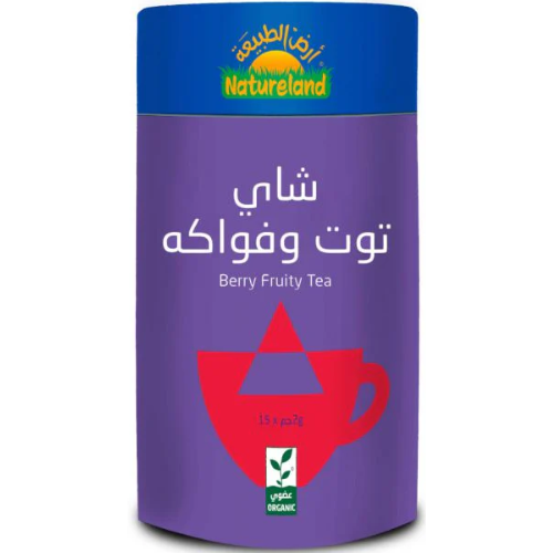 شاي توت وفواكه 30 جم عضوي ارض الطبيعة