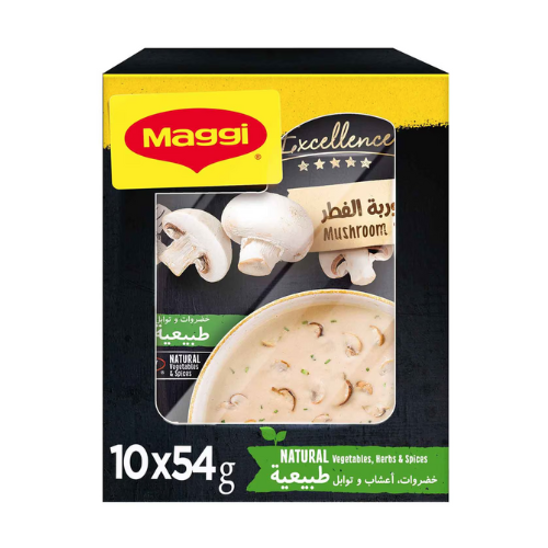 شوربة ماجي بقطع المشروم اذابة فورية 10 × 54 جم