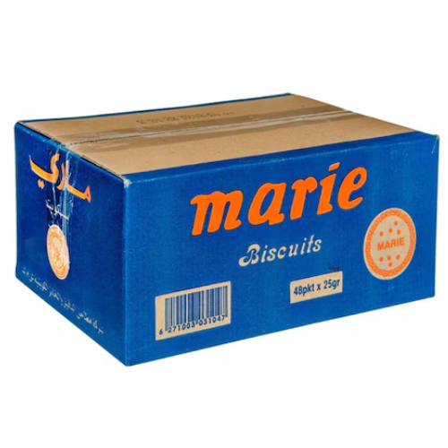 بسكويت مطاحن ماري 25غ*48 باكيت