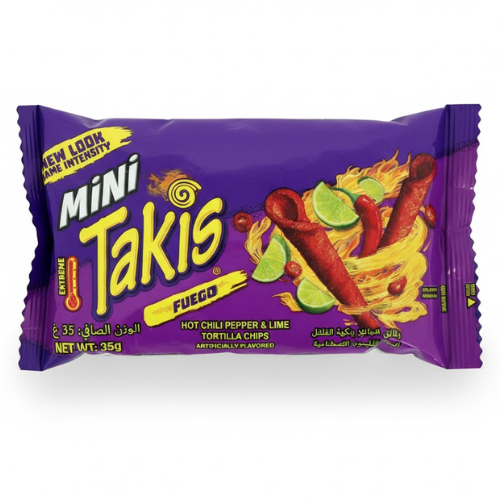 رقائق الذرة بالليمون والفلفل 35 جم تاكيس فويغو
