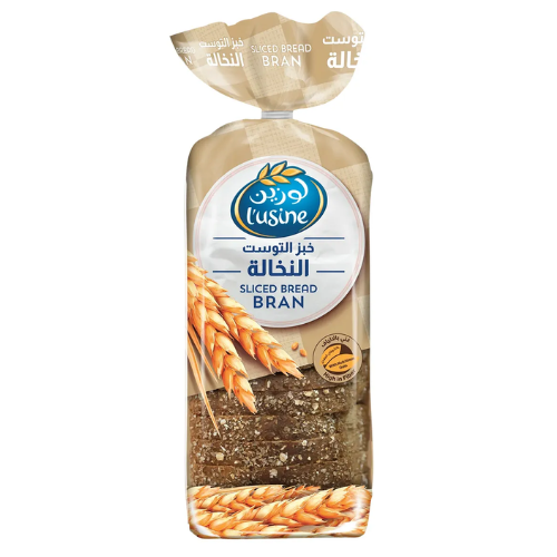 خبز التوست النخالة لوزين 615جم