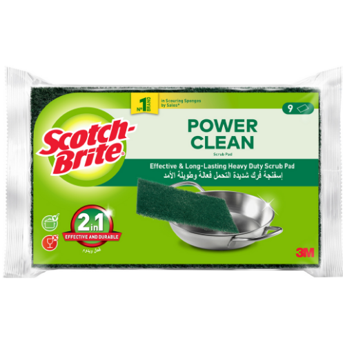 سكوتش برايت ليفة تنظيف شديدة التحمل 3 قطع