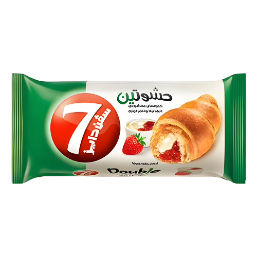 كرواسان حشوتين فانيلا وفراولة 7 دايز 55جم