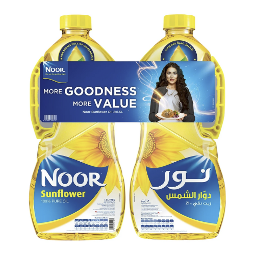 حبه زيت نور دوار الشمس 2*1.5 لتر