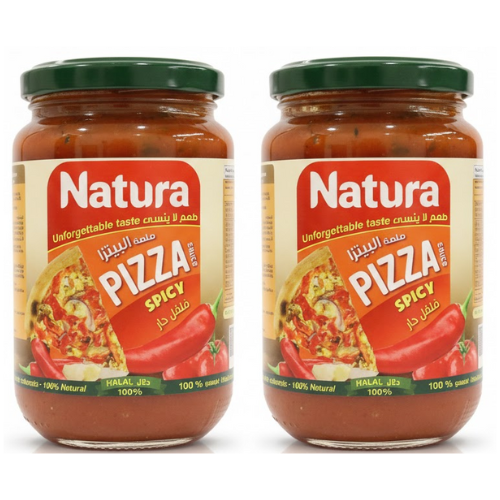 صلصة بيتزا ناتورا حارة، عرض 2 حبة × 360 جم