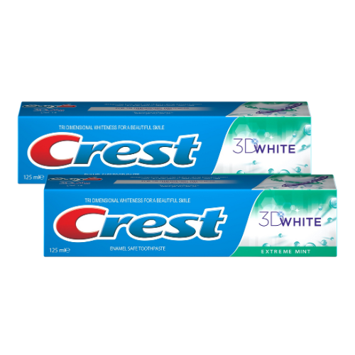معجون اسنان 3D وايت كرست 2 × 125مل