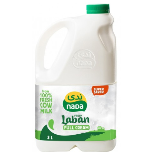 لبن ندى طازج كامل الدسم 3 لتر