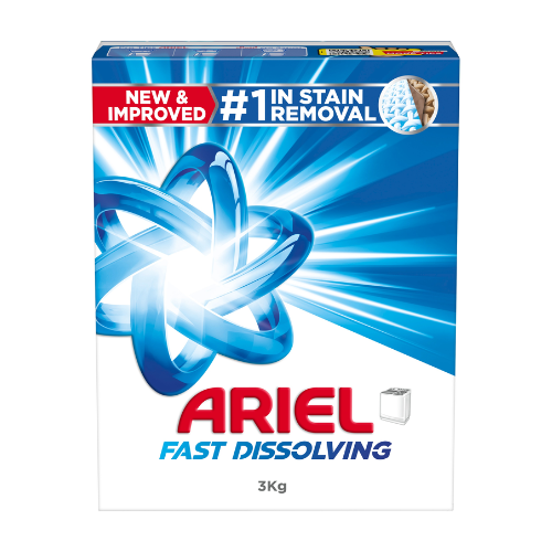 مسحوق غسيل اريال أزرق أًصلي نصف اوتوماتيكي سريع الذوبان 3 كجم