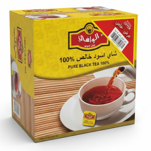 ع/ شاي اسود اكياس 2 حبه 150جم الوافي