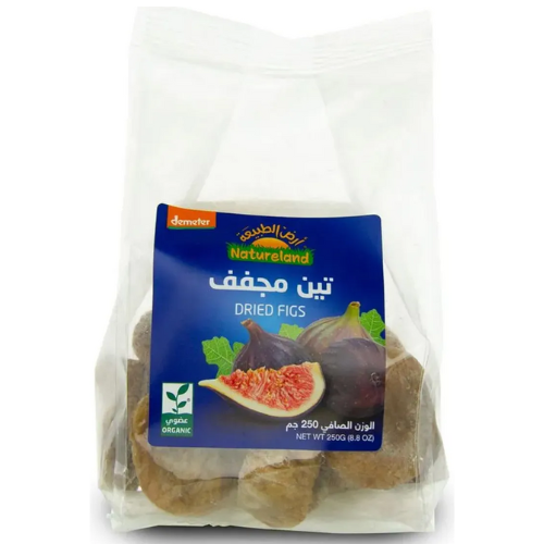 تين مجفف عضوي 250 جم ارض الطبيعة