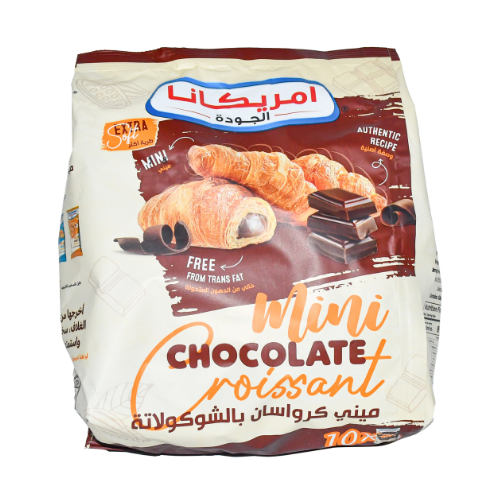 امريكانا ميني كرواسان بالشوكولاتة 10 * 22 جم