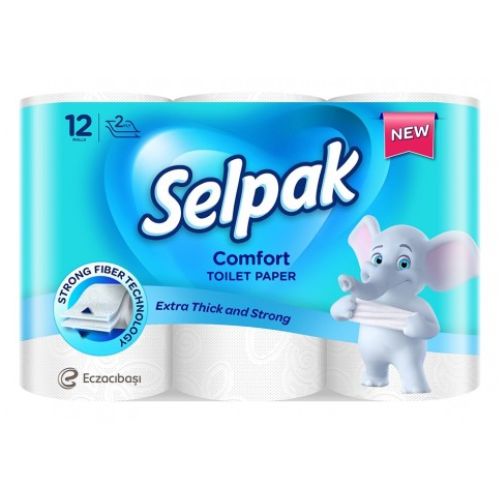 سيلباك ورق تواليت كومفورت 12 لفة 150 ورقة 9.6 × 12 سم