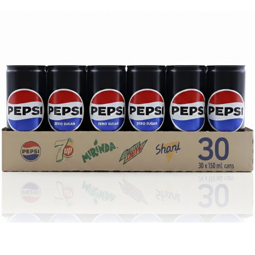 بيبسي بلاك خالي من السكر 30*150 مل