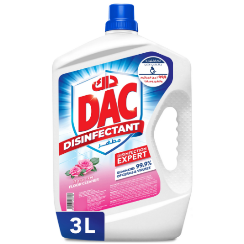 مطهر قوة مضاعفة برائحة ورد  3لتر داك