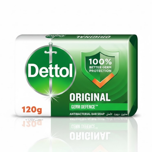 صابون ديتول الأصلي، مضاد للبكتيريا حماية فعالة ضد الجراثيم، 120 جم