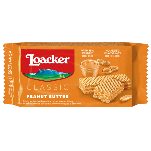 ويفر زبدة الفول السوداني 45جم لواكر