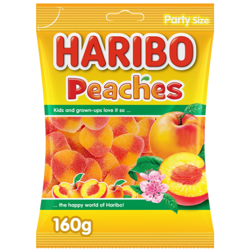 حلوى الجيلي بالدراق من هاريبو، 160 جم