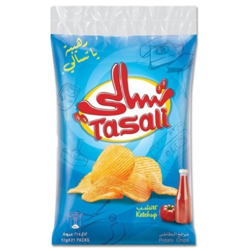 تسالي بالكاتشب كيس 21*12 جم