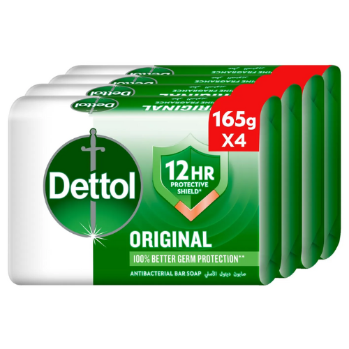 ديتول صابون الأصلي المضاد للبكتيريا عبوة اقتصادية 4 × 165 جم