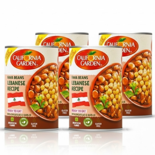 فول مدمس لبناني 450 غ 4 حبة كاليفورنيا جاردن