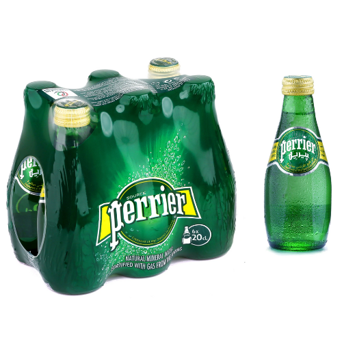 بيريه مياه معدنية فوارة بنكهة عادية 6 × 200 مل