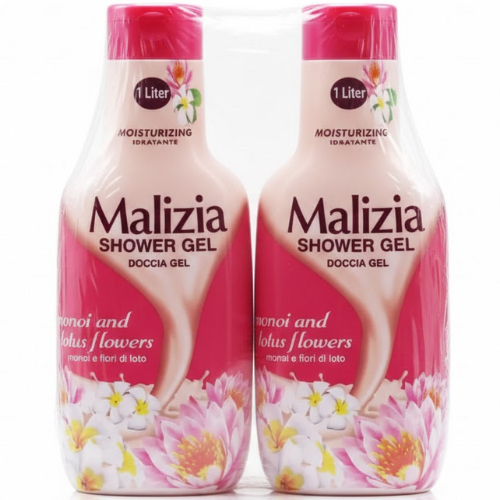 ماليزيا، جل استحمام مرطب، بخلاصة المونوي وزهور اللوتس، 2*1 لتر