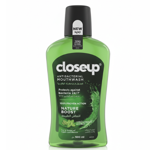 غسول الفم انتعاش الطبيعية هيل ونعناع كلوز اب 500 مل