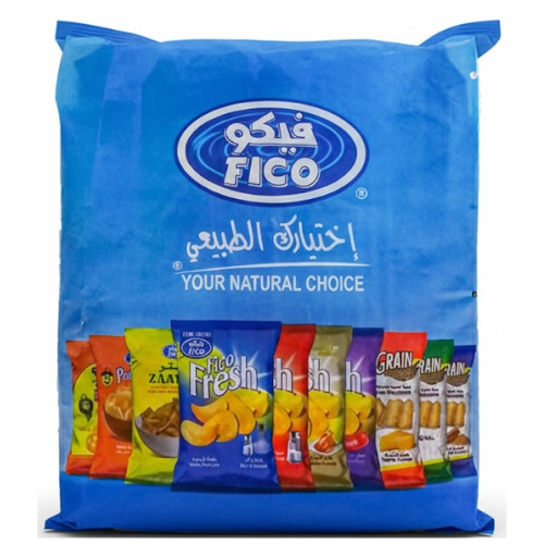 كرتون رقائق بطاطس فيكو فريش متنوعة 20 × 18 جم