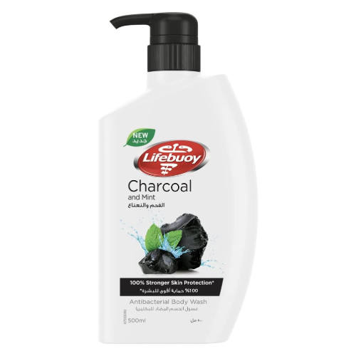 غسول جسم لايفبوي فحم ونعناع 500 مل