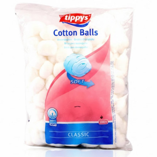 تيبيز، كرات قطن كلاسيك ناعمة، 100 حبة