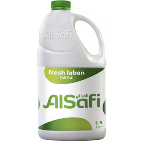 لبن كامل الدسم طازج عبوة بلاستيك 1.5 لتر