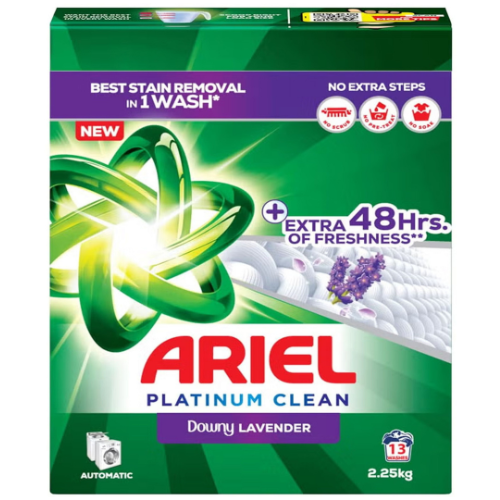 اريال اوتوماتيك سريع الذوبان داوني لافندر 2.25 كجم