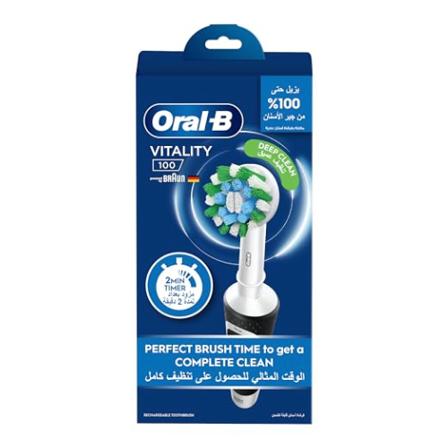 أورال-بي فيتاليتي كروس أكشن فرشاة أسنان كهربائية قابلة للشحن