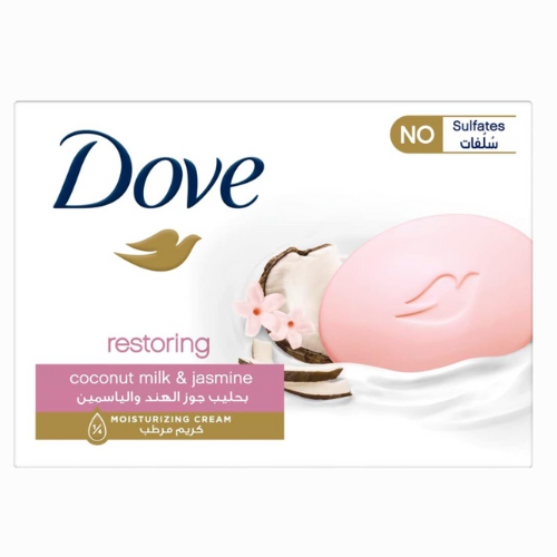 دوف صابون قطع استعادة حليب جوز الهند والياسمين 125غ