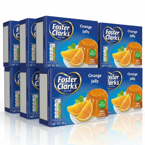 فوستر كلاركس جيلي بنكهة البرتقال 6*80 جم