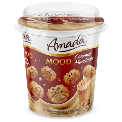 بسكويت محشي كراميل ماكياتو امادا 135 جم