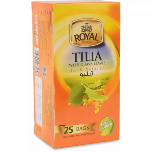 رويال هيربس تيليو مع ورق جوافة 25 كيس