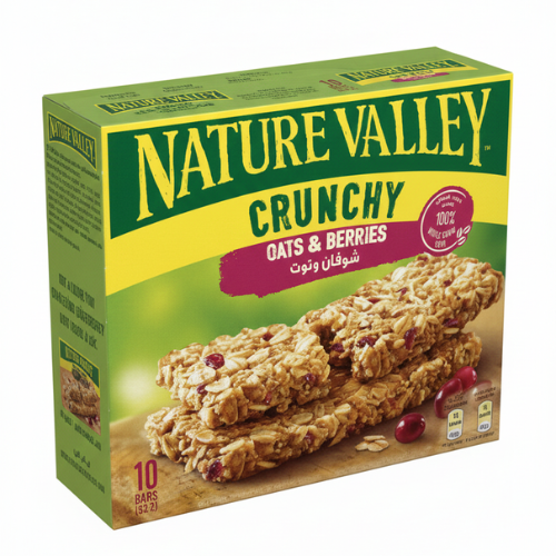 نيتشر فالي لوح جرانولا الشوفان و التوت المقرمش 5 × 42 جم