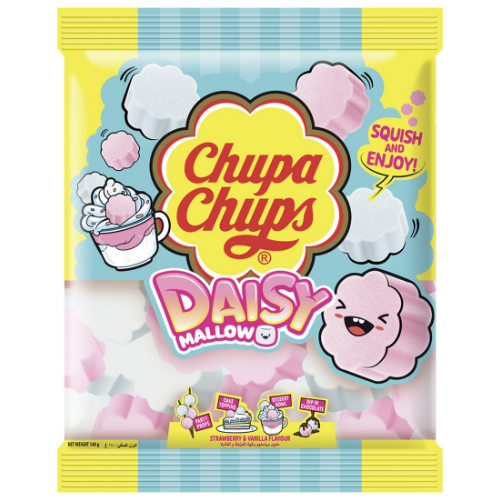 تشوبا تشوبس ديزي مارشميلو بنكهة الفراولة والفانيليا 140 جم