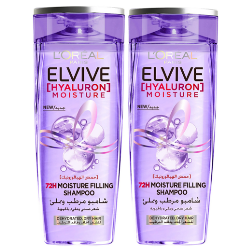 لوريال باريس إلفيف شامبو مرطب بالهيالورون 2x 400 مل