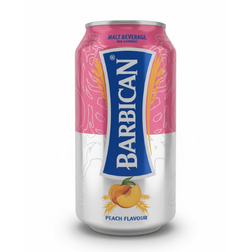 مشروب شعير خوخ بربيكان 330مل