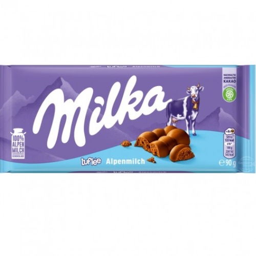 شوكولاته لفلي بالحليب 90 جم ميلكا