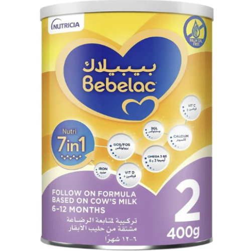 بيبيلاك نوتري ٧ في ١ حليب أطفال المرحلة ٢ من ٦-١٢ شهرًا ٤٠٠ جم