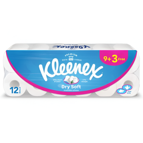 كلينكس رول حمام دراي سوفت 12 رول