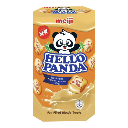 بسكويت هالو باندا شوكولاته كريمة كراميل باكيت جيجي 47غ